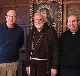 John Crowley with Most Rev Sean O'Malley Cardinal Archbishop